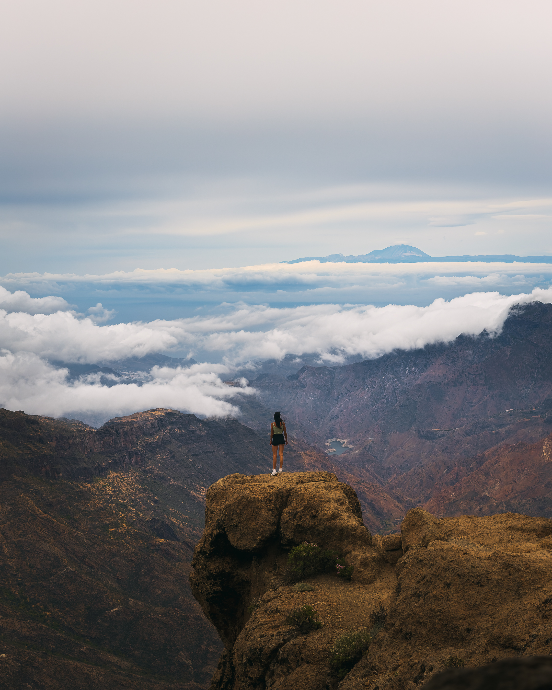 Vistas desde el roque Nublo en Gran Canaria