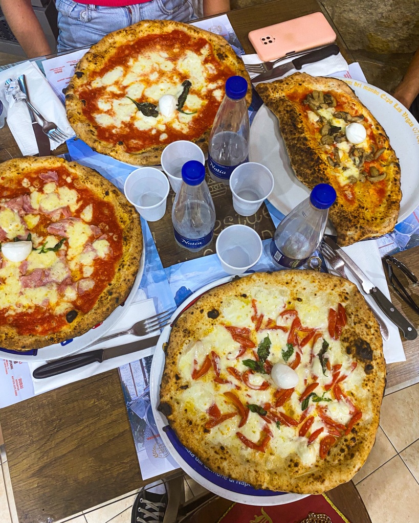 Pizzas en Roma
